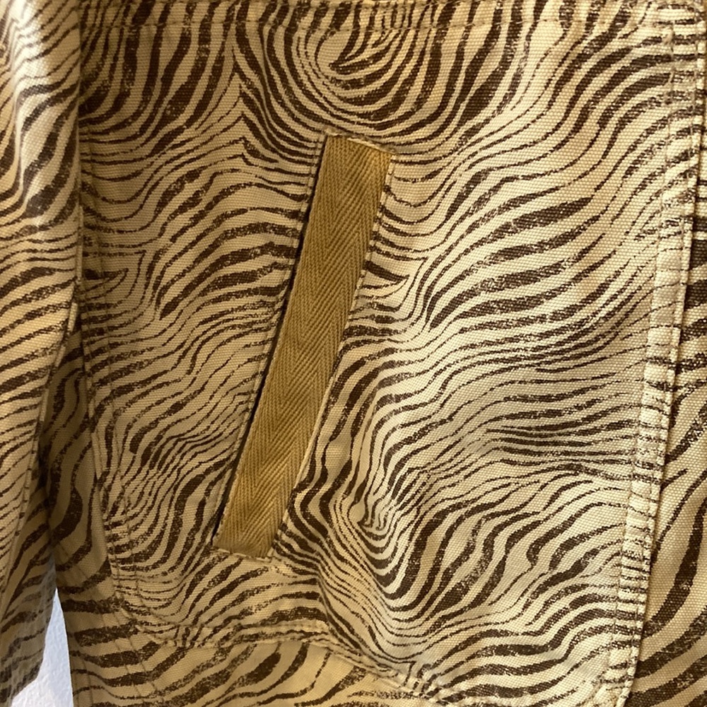 Anthropologie Pilcro Lightweight Zebra Striped Shirt Jacket 100% cotton Sz med - Picture 6 of 14